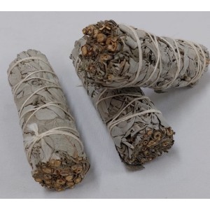 Tocha Salvia Branca 4" 10-11cm